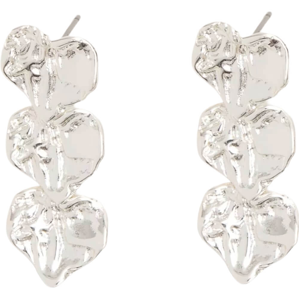 Phase Eight Silver Triple Heart Earrings